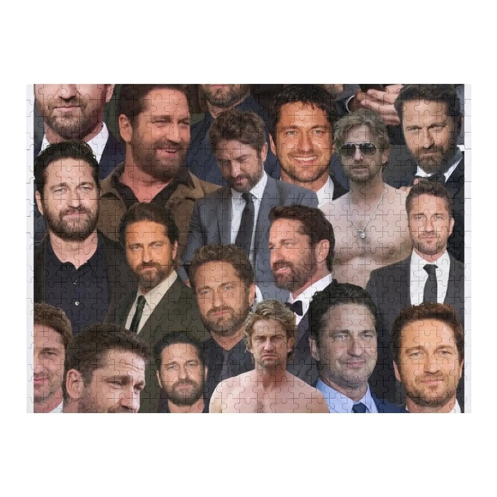 

gerard butler photo collage Jigsaw Puzzle Customized Kids Gift Personalize Baby Toy Puzzle