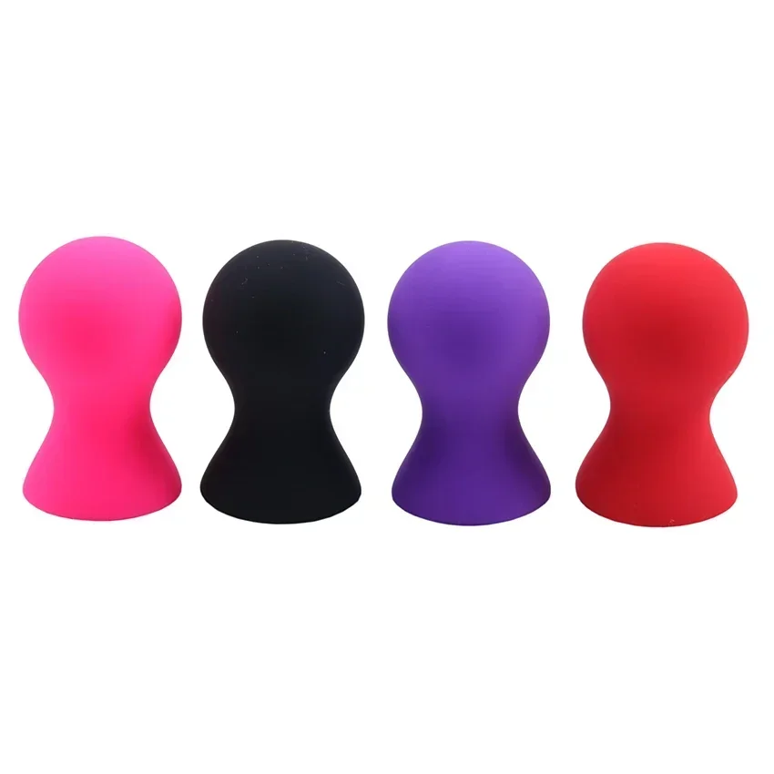 2PCS Silicone Nipple Sucker  Pump Suction Cup Breast Massager Clitoris Stimulator Sex Toys For Woman Couples