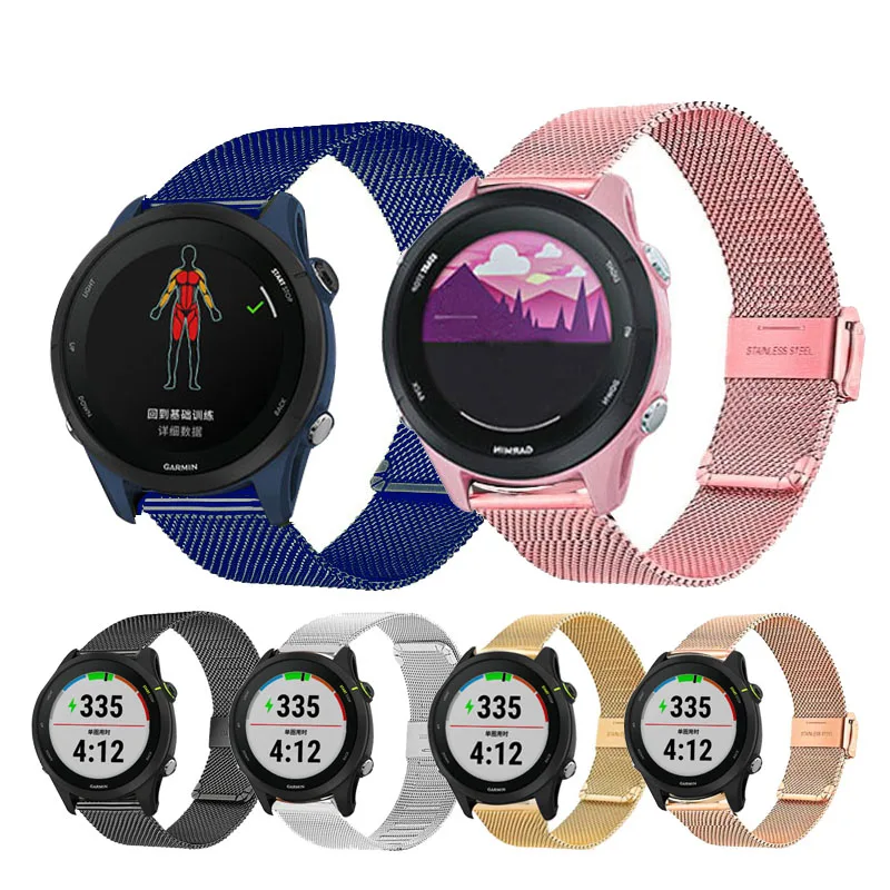 Pulseira esportiva para garmin for, modelos 255 955, 745, 4S 3, 3s, 4, 2 plus, correia de 18mm, 20mm e 22mm para relógio inteligente