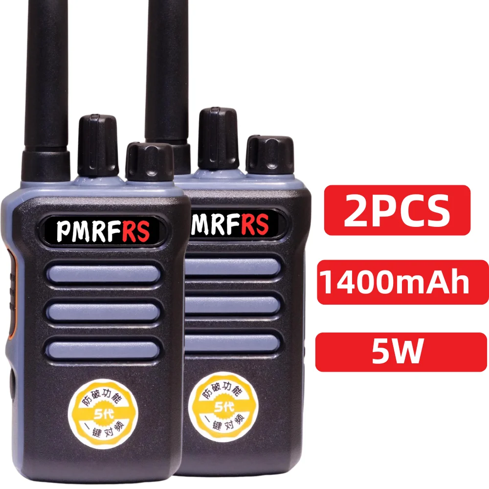 5W Walkie-Talkies 2 Pieces Long Distance Communication UHF Two Way Radio Portable Rechargeable Walkie Talkie For Hunting