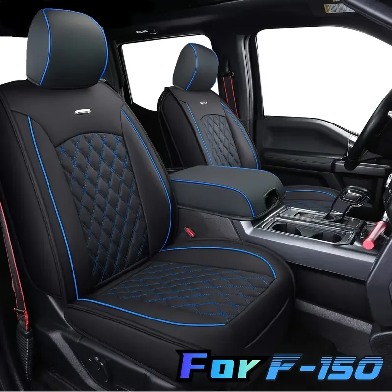 Fundas de asiento para Ford F150, fundas de cuero impermeables para Ford F150 Carhartt de 2015 a 2024, F250, F350 y F450 DE 2017 a 2024