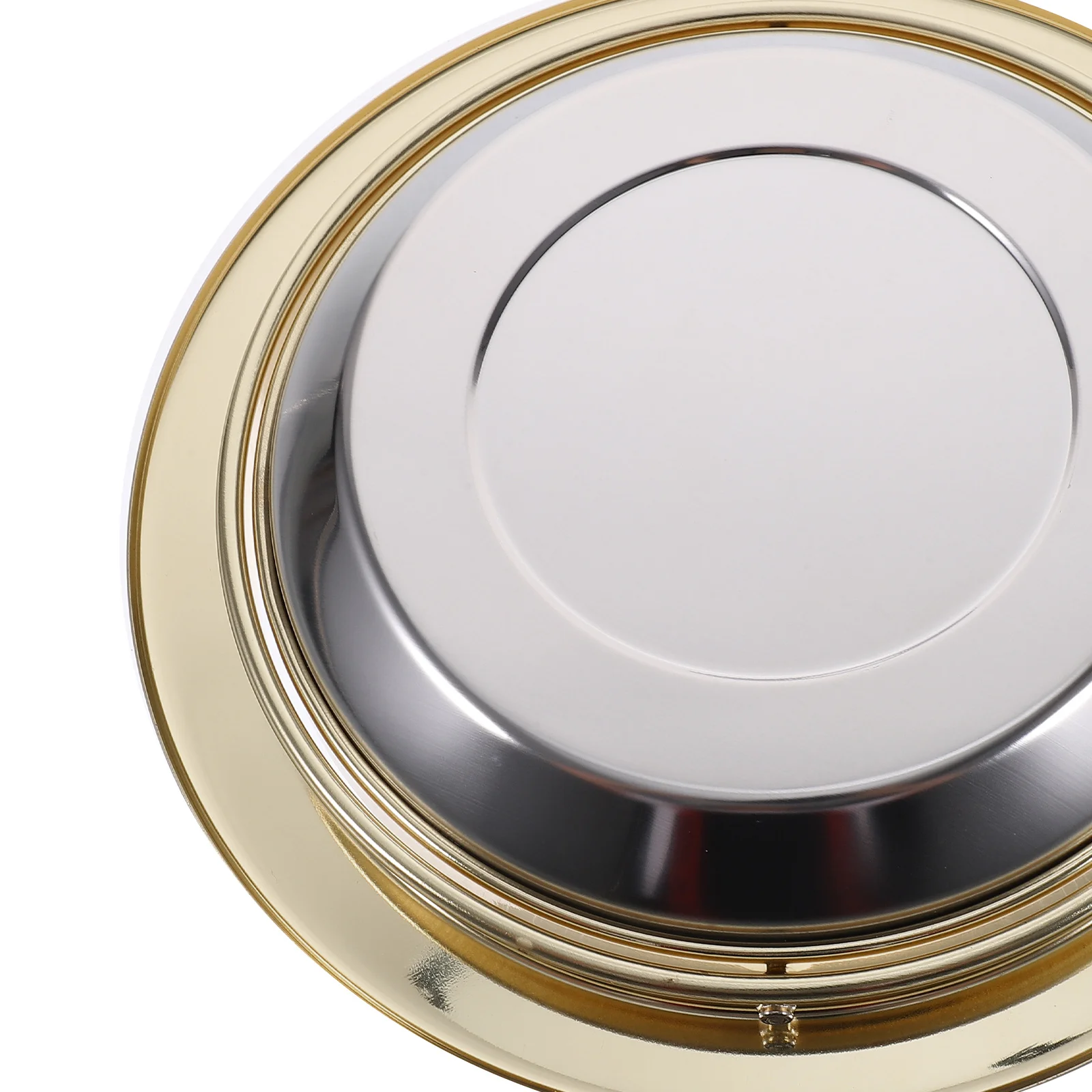 

Recessed Trash Bin Lid Stainless Steel Countertop Garbage Cover Built-in Flap Design for Home Kitchen Bathroom Hospital Airport