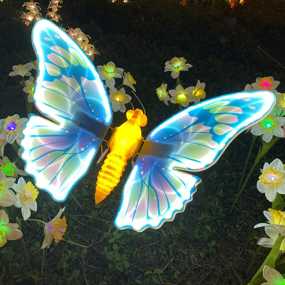 

Christmas Holiday Event Planning Creative Products Restaurant Led Lighted butterfly Villa Outdoor Cheap Decorations Lighting