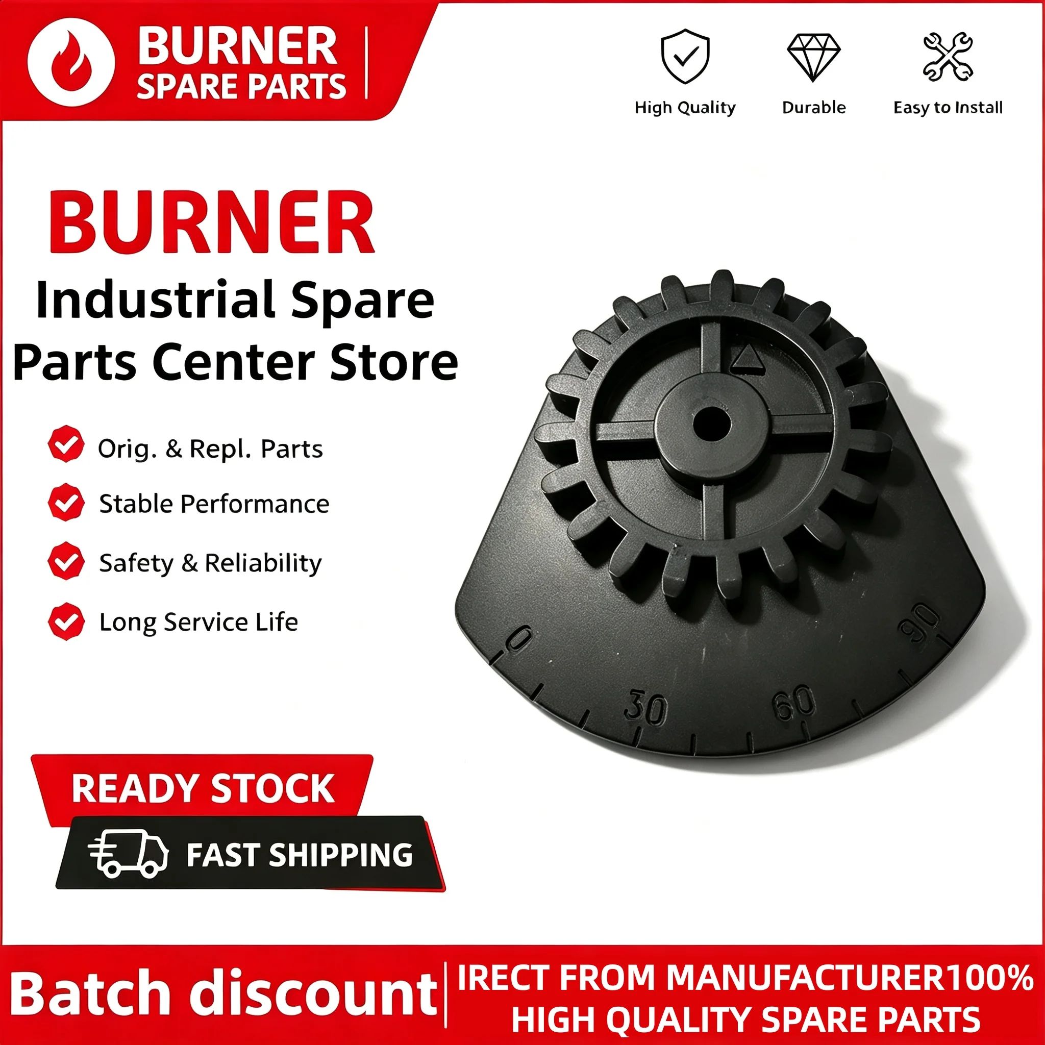 Plastic Cam Disc Air Damper Gear Scale Dial RS34 RS44 RS50 RS70 RS100 Compatible OEM & Replacement Parts Gas Oil Burner Control