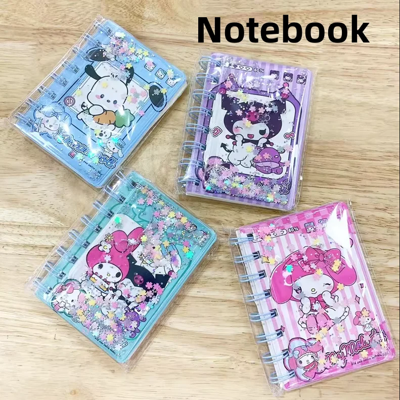 10pcs/lot Sanrio Kuromi Melody Pochacco Coil Notebook Cute Portable Note Book Diary Planner Stationery Gift School Supplies