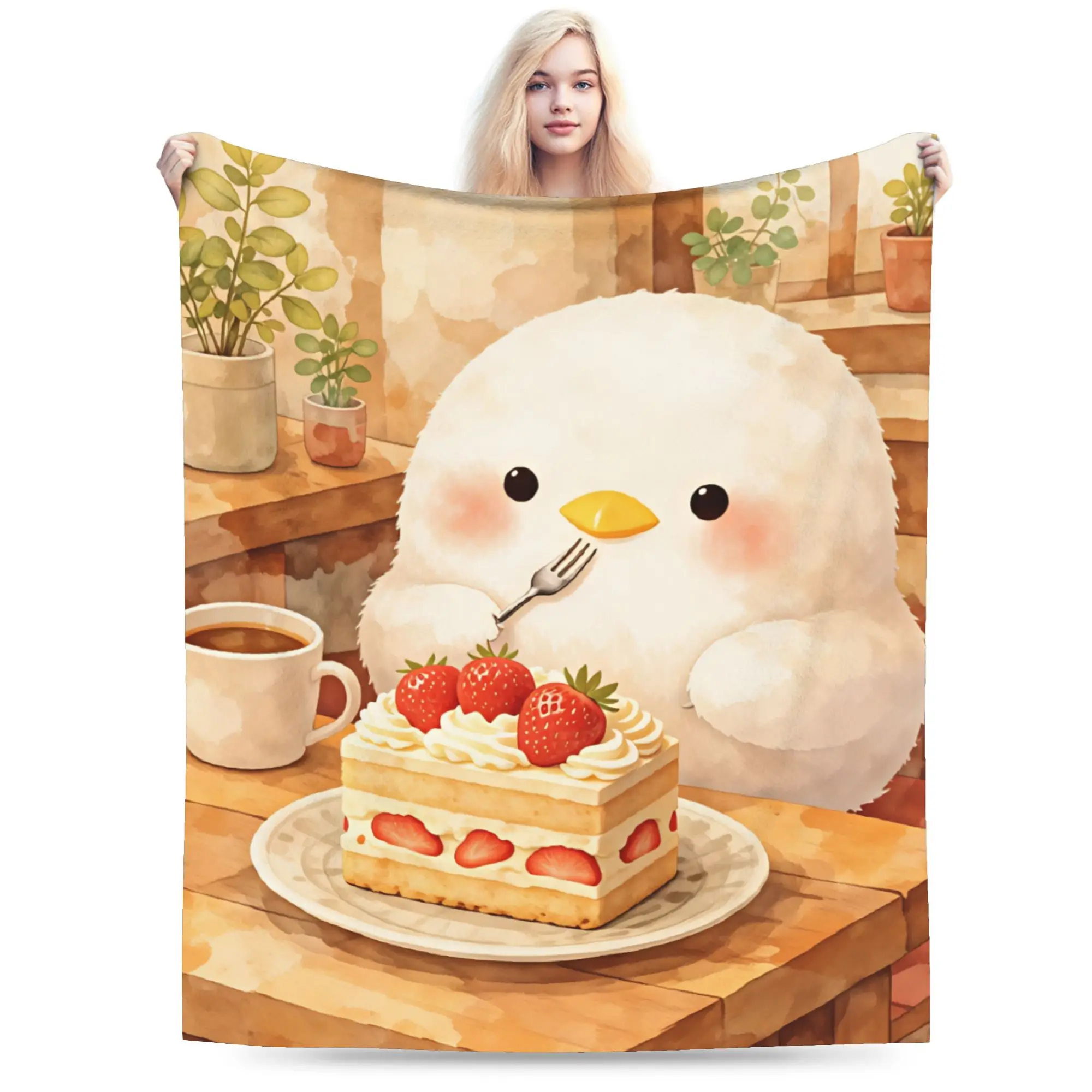 Cartoon Shima Enagas  Blanket Quality Soft  Throw Blanket Winter Kids Couch Bed Comfortable Bedspread