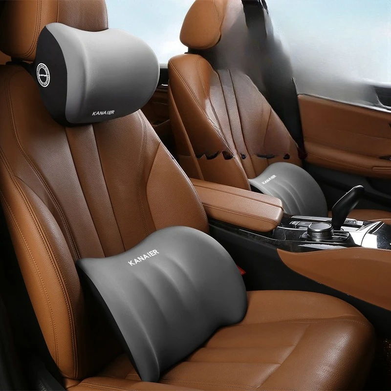 Memory Foam Lumbar Support Pillow, All-season Versatile Backrest, Car Support Driving Cushion