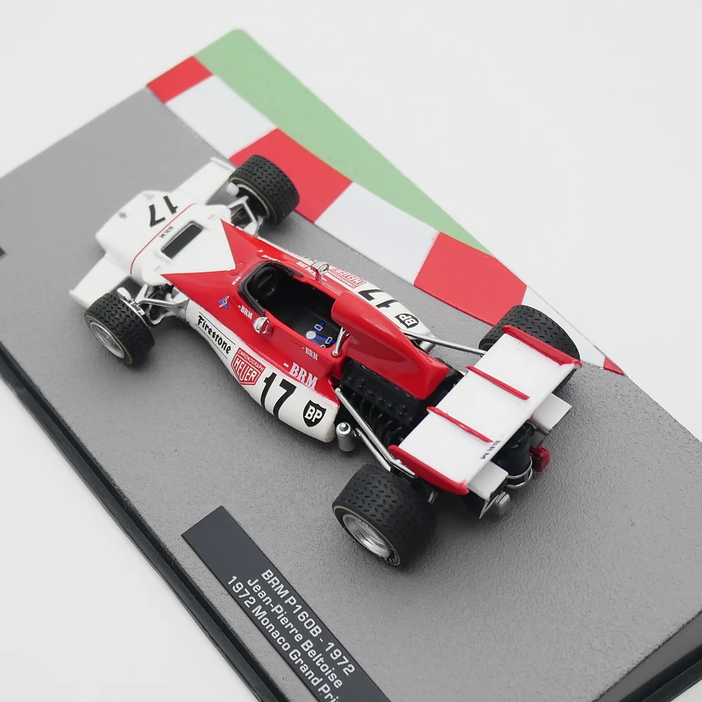 Ixo 1:43 Racing Jean-Pierre Beltoise 1972 BRM P160B Diecast Car Model Metal Toy Vehicle