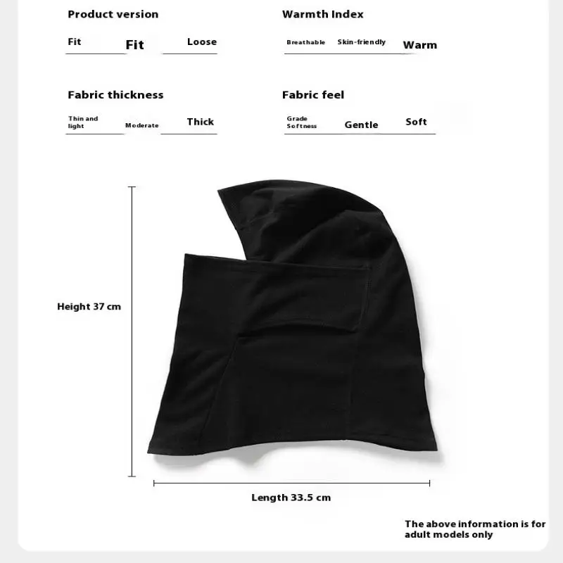 بالاكلافا الدافئة لركوب الدراجات في الهواء الطلق، قطعة واحدة من قناع الوجه الرياضي الشتوي، لتدفئة الرقبة في الطقس البارد للرجال والنساء