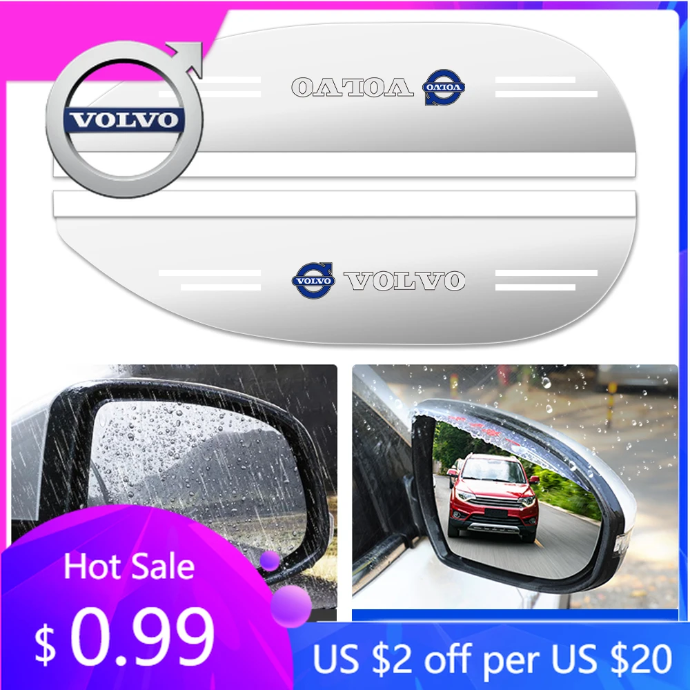 

Крышки ступицы 2 шт. Автомобильное боковое зеркало заднего вида, козырек от дождя, щиток для бровей, авто значок, аксессуары для Volvo XC90 XC60 D5 D2 S90 S80 S70 T