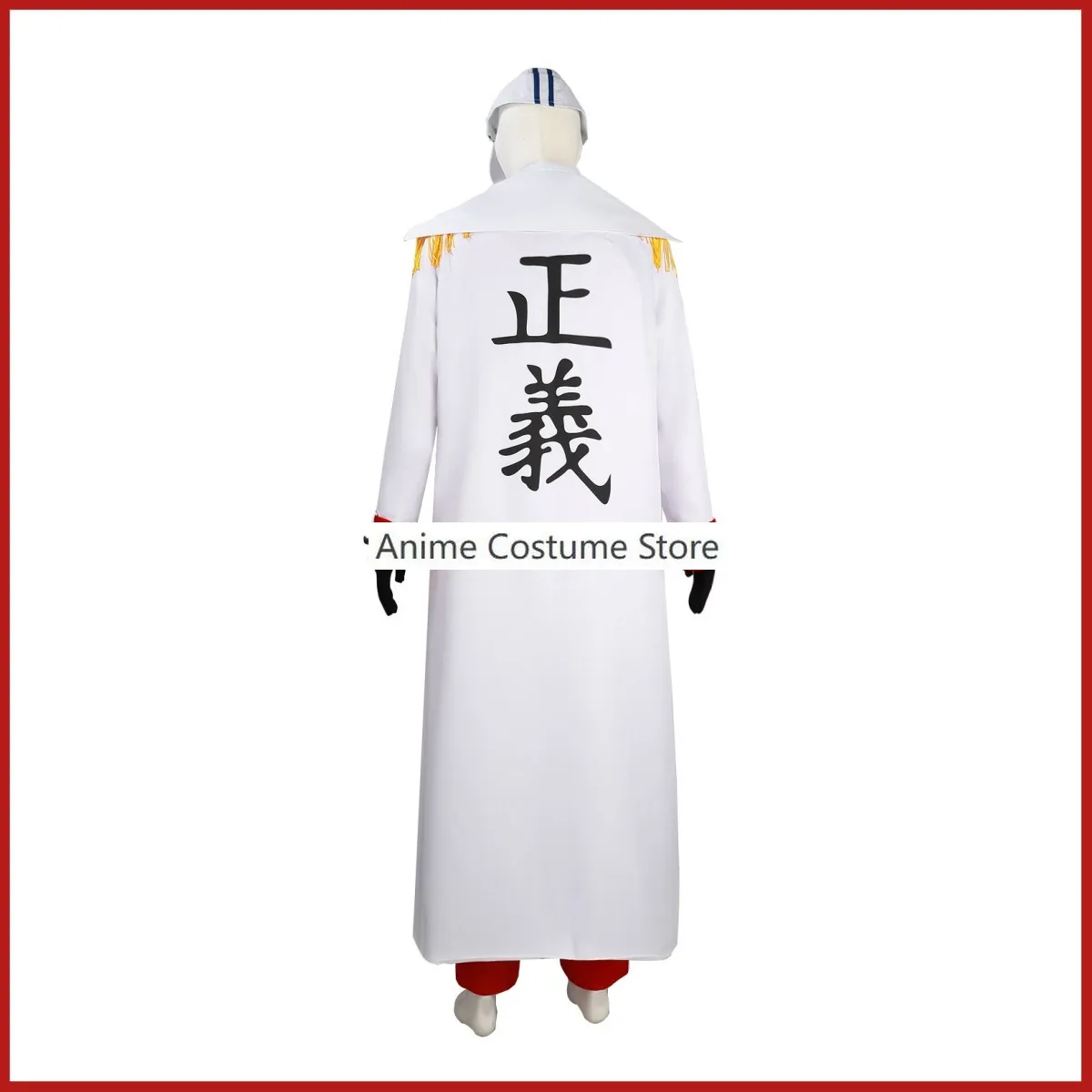 Anime Marines Admiral Sakazuki Cosplay Kostüm Admiral Akainu rote Uniform Full Set Cape Erwachsenen Mann Halloween Karneval Anzug