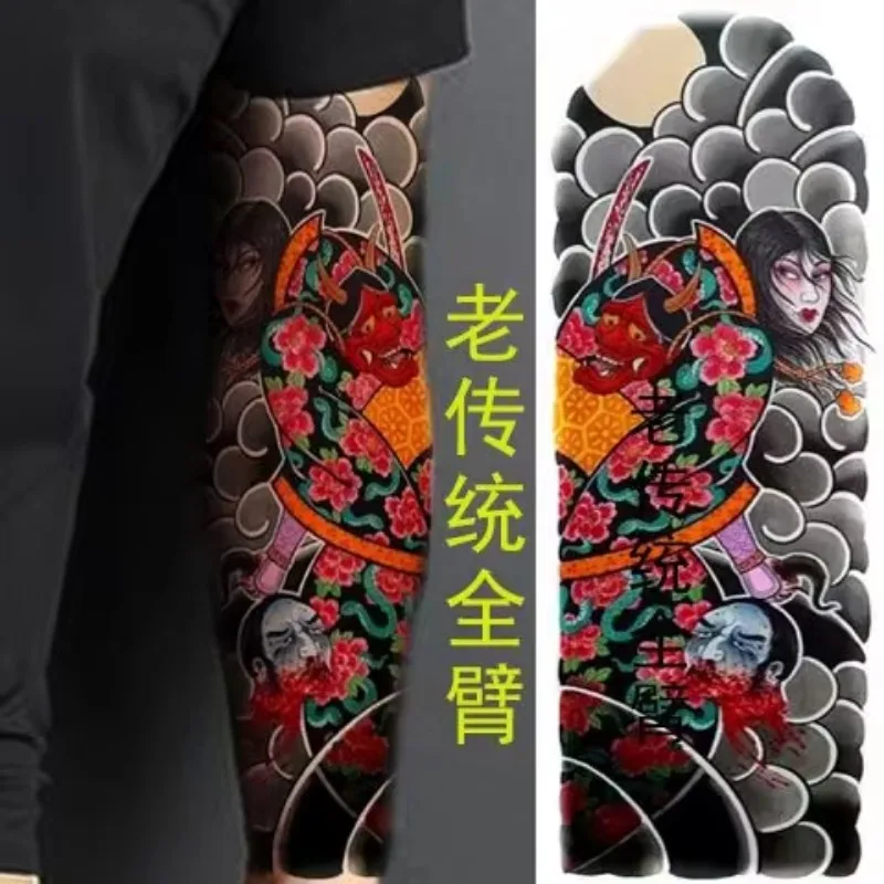 Tatuaje temporal tradicional japonés para hombres y mujeres, pegatina de tatuaje falso impermeable, brazo duradero, dragón, Tatuajes Temporales