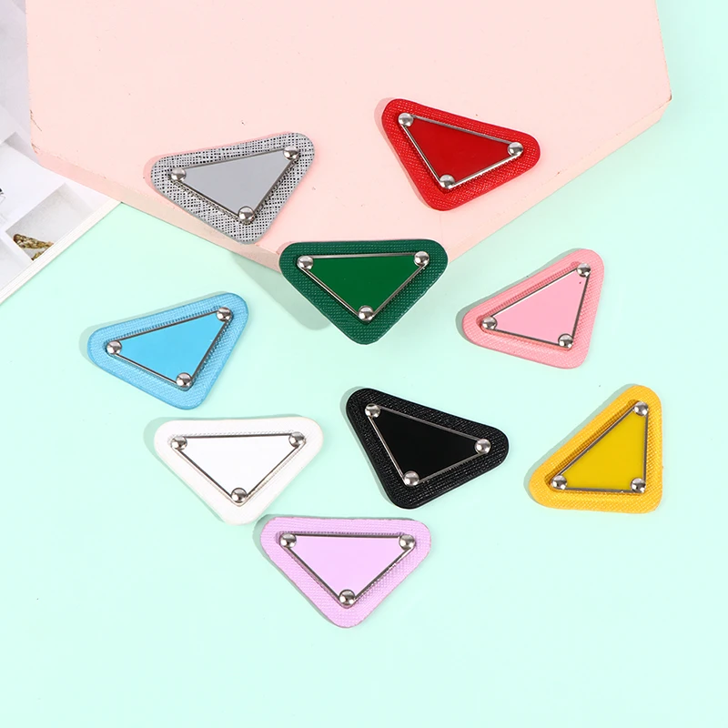 DIY Embroidery Stickers Triangular Sew Patches for Clothing Sequin Patch Badge