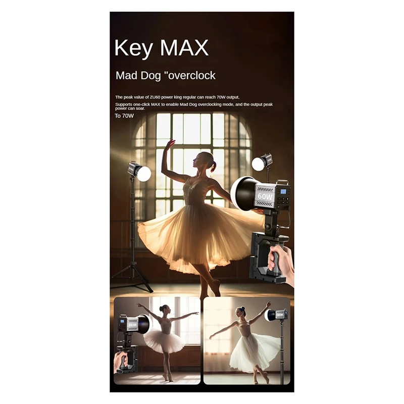 60 Вт COB с регулируемой яркостью видеосвет 2700-7500K светодиодный светильник для фотосъемки для фотостудии пленочная камера съемка вживую