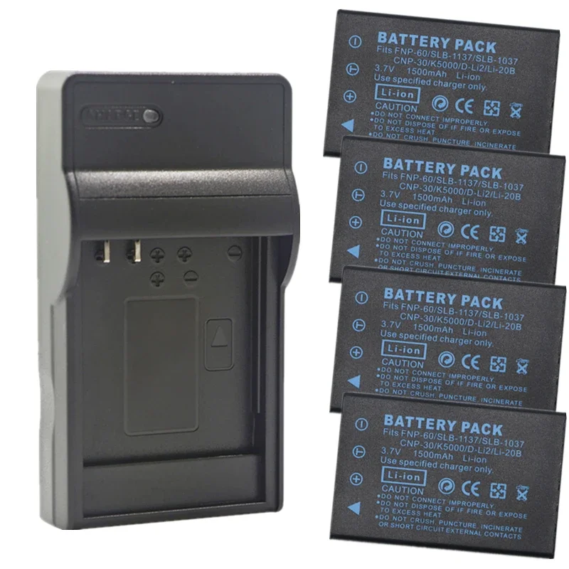 DB-40 DB-43 BJ-2 Battery or Charger for Ricoh Caplio 300G 400G wide G3 G4 G4 wide RR10 RR30 Fujifilm NP-60 Kodak KLIC-5000