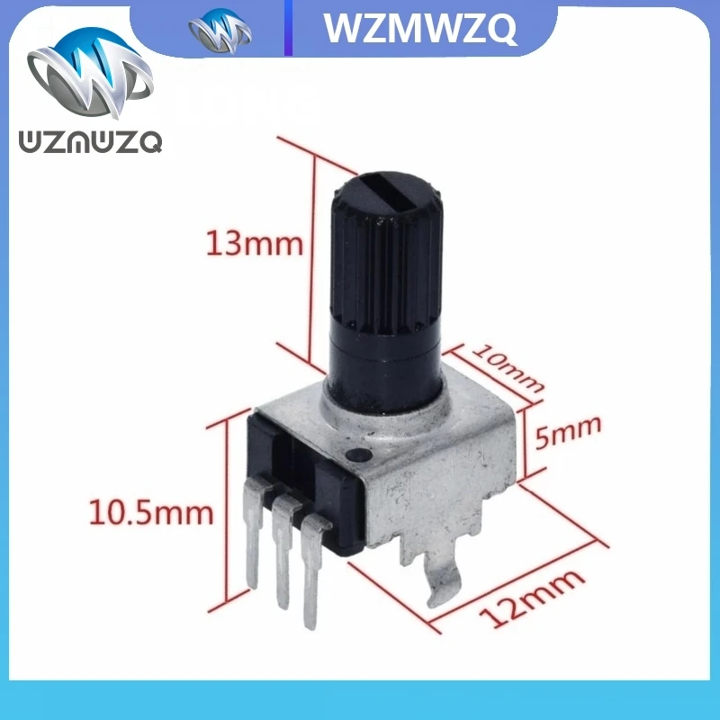 100 TEILE/LOS RV09 Vertikal Einstellbare Potentiometer 1K 2K 5k 10K 20K 50K 100K 1M 0932 9 Typ 3pin Dichtung Potentiometer