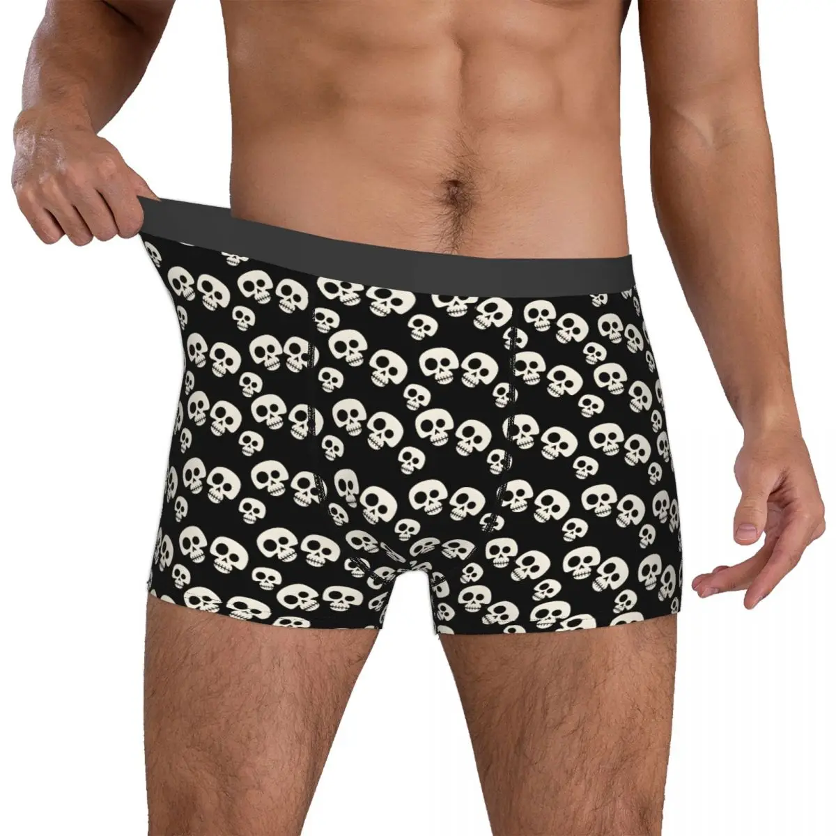 

Custom Male Novelty Skellingtones Skull Underwear Boxer Briefs Stretch Shorts Panties Underpants