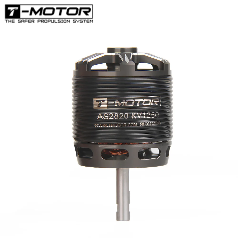 New T-MOTOR AS2820 Long Shaft KV880 KV1050 KV1250 Brushless Motor For Fixed Wing Spray Airdrop Surveillance Inspection Multi-Pur