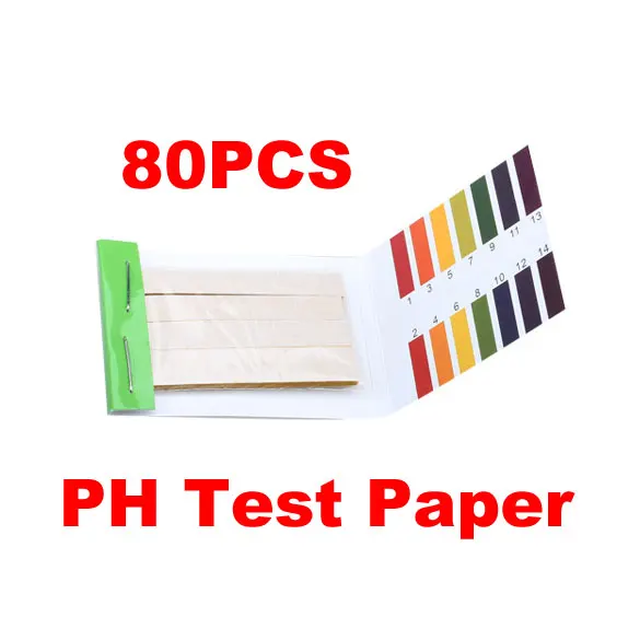 80 Strips PH Meters Indicator Paper PH Value 1-14 Litmus Testing Paper Kit