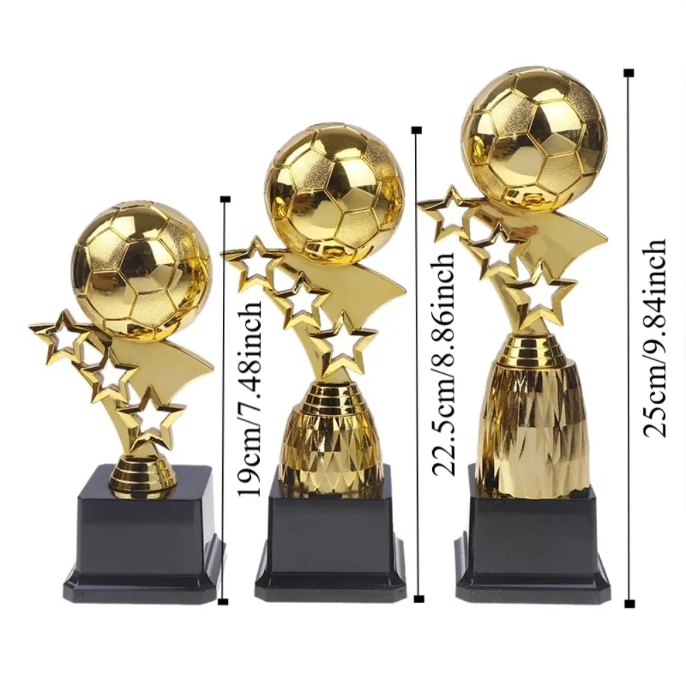 Plastic Golden Ball Awards Trophy Model Soccer Competition Winner Award Trophy Toy Craft Souvenirs Excellent Player Award