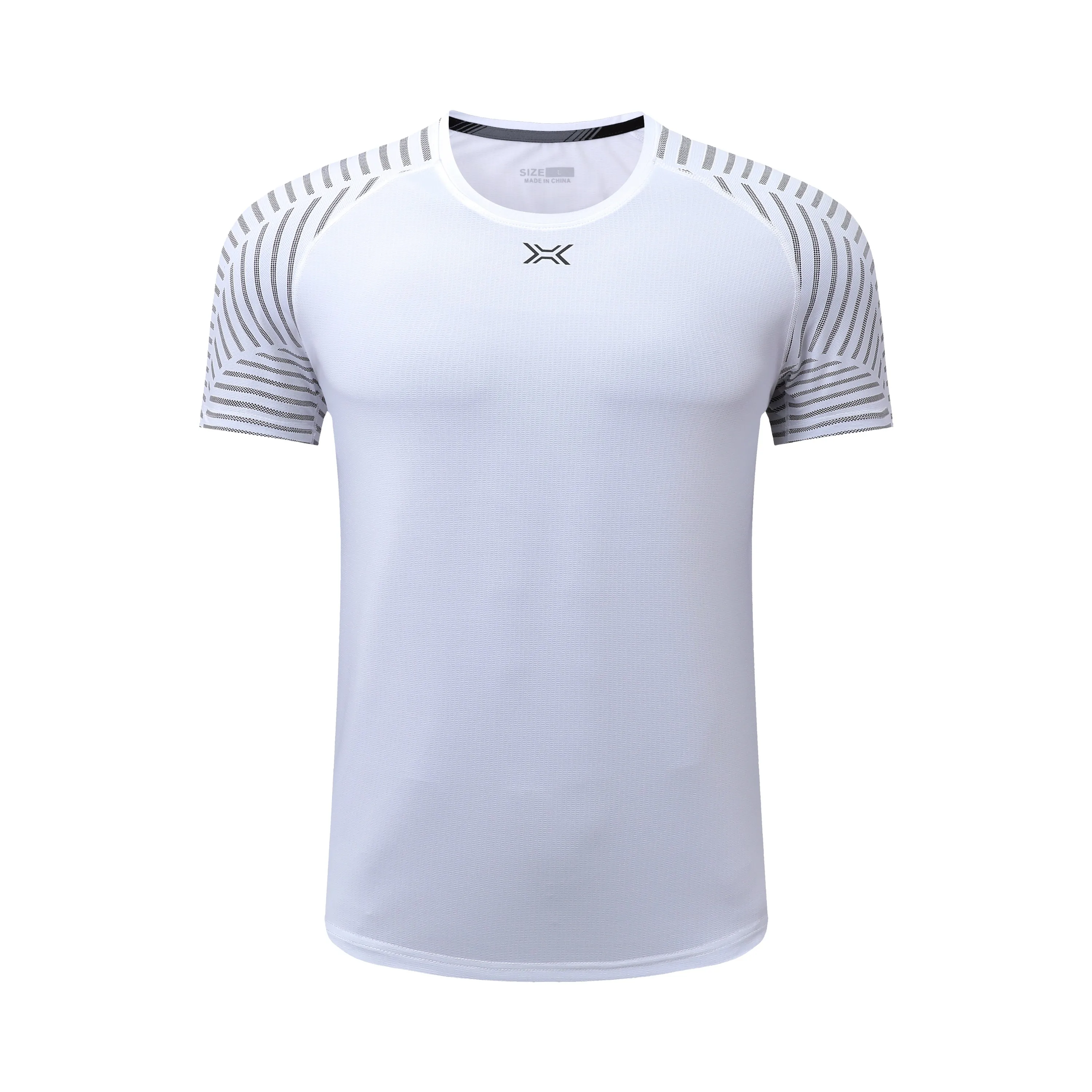 

New Men T-Shirt Sports Bodybuilding Quick Dry Fitness Training Men Prints Tee Lightweight Gym Running Shirts