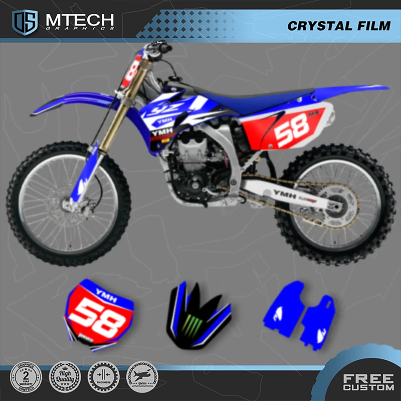 

DSMTECH Custom Team Motorcycle Graphics Decal Stickers Kits For YAMAHA YZF250 YZF450 2006 2007 2008 2009 001