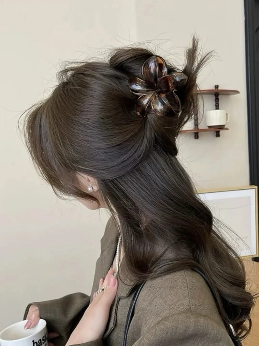 1/3Pcs Bohemian Leopard Flower Hair Claw Clips for Women Girls Autumn Winter Fashion Ponytail Hairpins Barrette Hair Accessories image 6