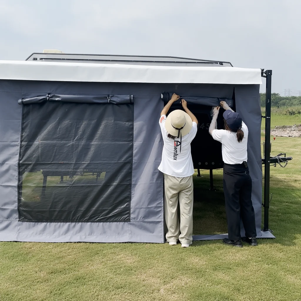 Awnlux Universal RV Awning Room Waterproof Camping Annex For Caravan Motorhome Camper Van