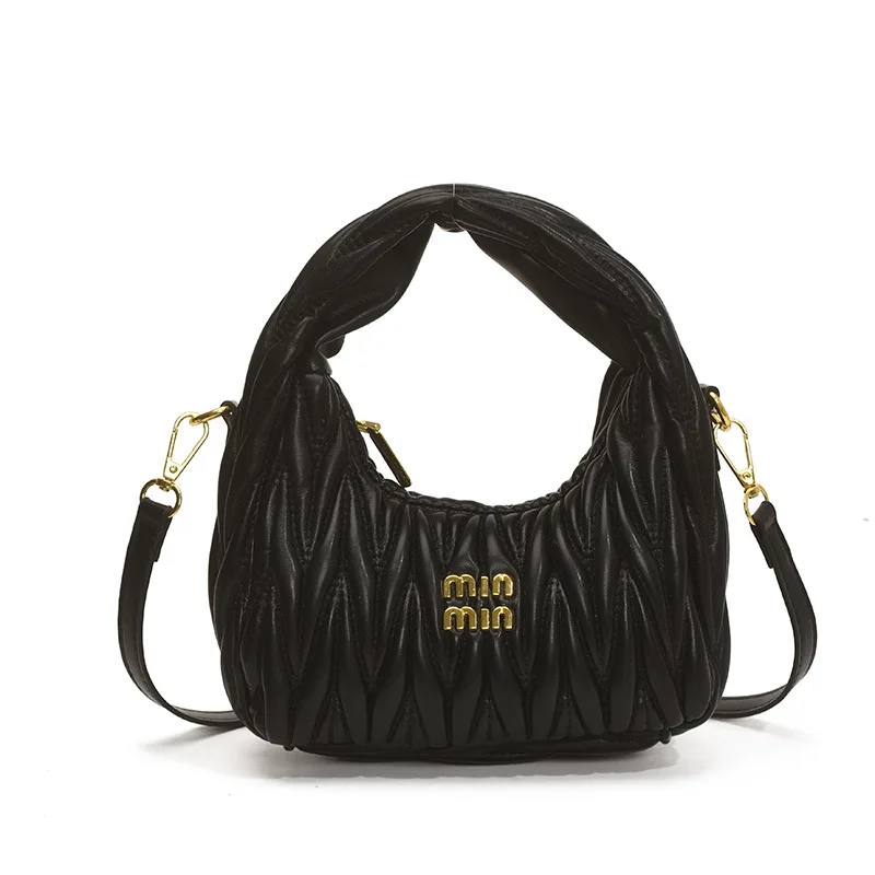 

Женская модная сумка через плечо 2025 года, многосторонняя сумка через плечо из натуральной кожи, винтажная стеганая сумка большой вместимости для работы