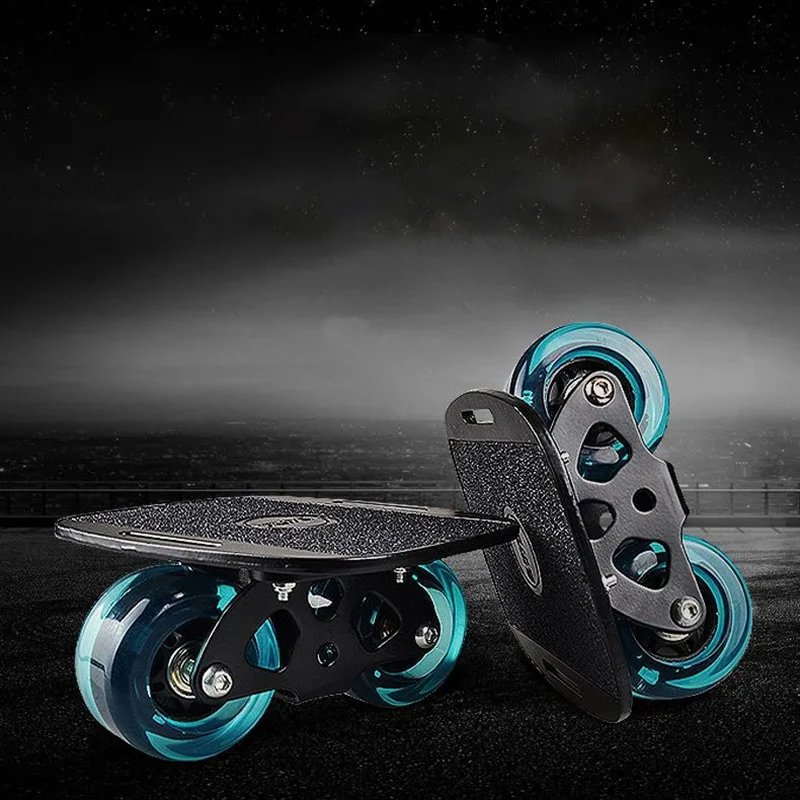 1 Pair Skateboard Mini Drift Roller Road Drift Skates Plate Skate Fish Short Board Roller Non-Slip Skateboard Skate Board