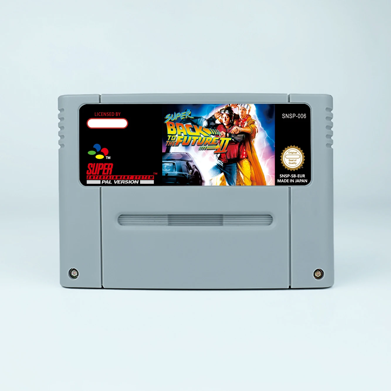 خرطوشة ألعاب فيديو مع صندوق ، خرطوشة ألعاب ، عودة فائقة إلى المستقبل الجزء 2 الثاني ، 16 بت ، لsnes ، الأوروبي ، بال ، الولايات المتحدة الأمريكية ، ntsc