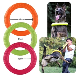 Pet Dog Toys Pet Flying Disk Training Ring Puller Anti-Bite Floating Interactive Supplies Cat Dog Toy Aggressive Chewing Dog Toy