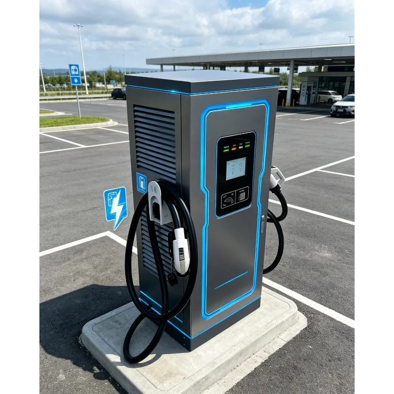 High-Speed 60kW-240kW DC Fast Charging Station, 120kw 380v DC Charging Pile in 30-60 Minutes with CCS,GBT,Chademo,OCPP,RFID