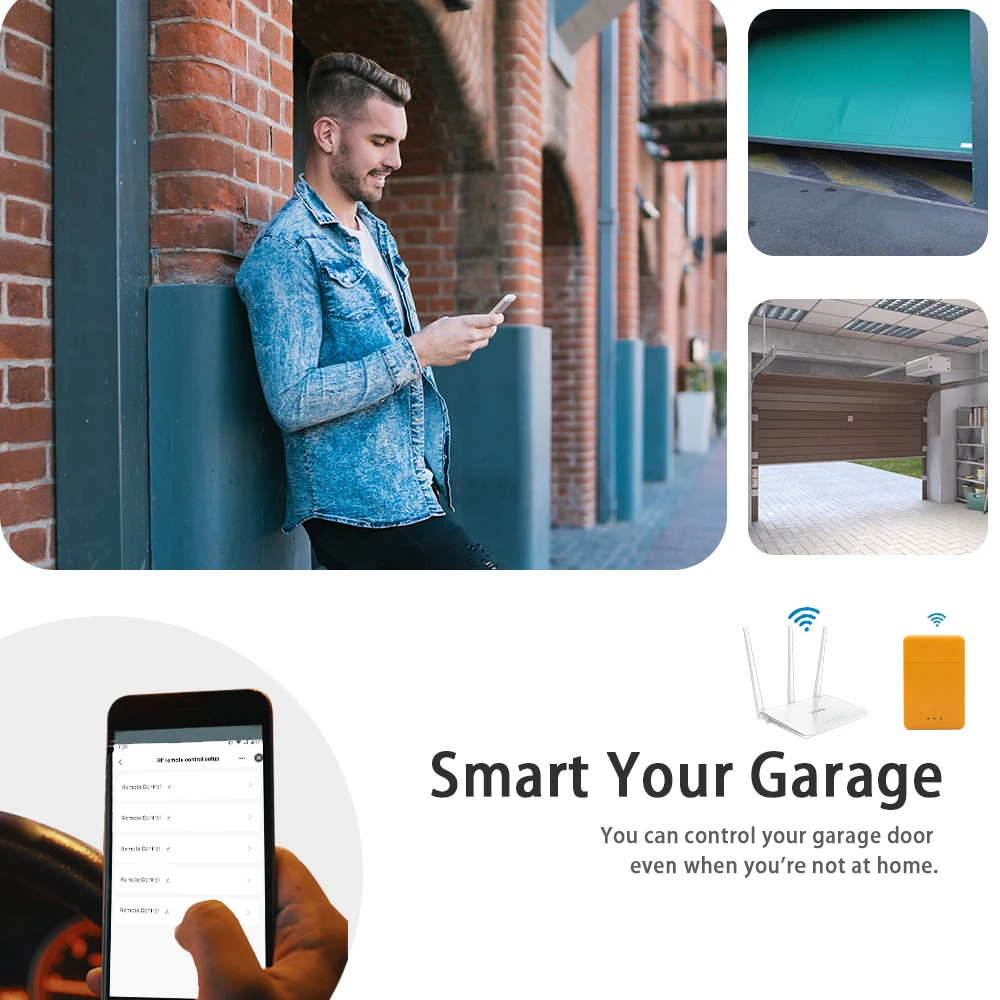 Wisniowski Mido 600 Tuya WiFi Garage Door Gate Opener Remote Control Replacement WISNIOWSKI Share Function Alexa Google Home