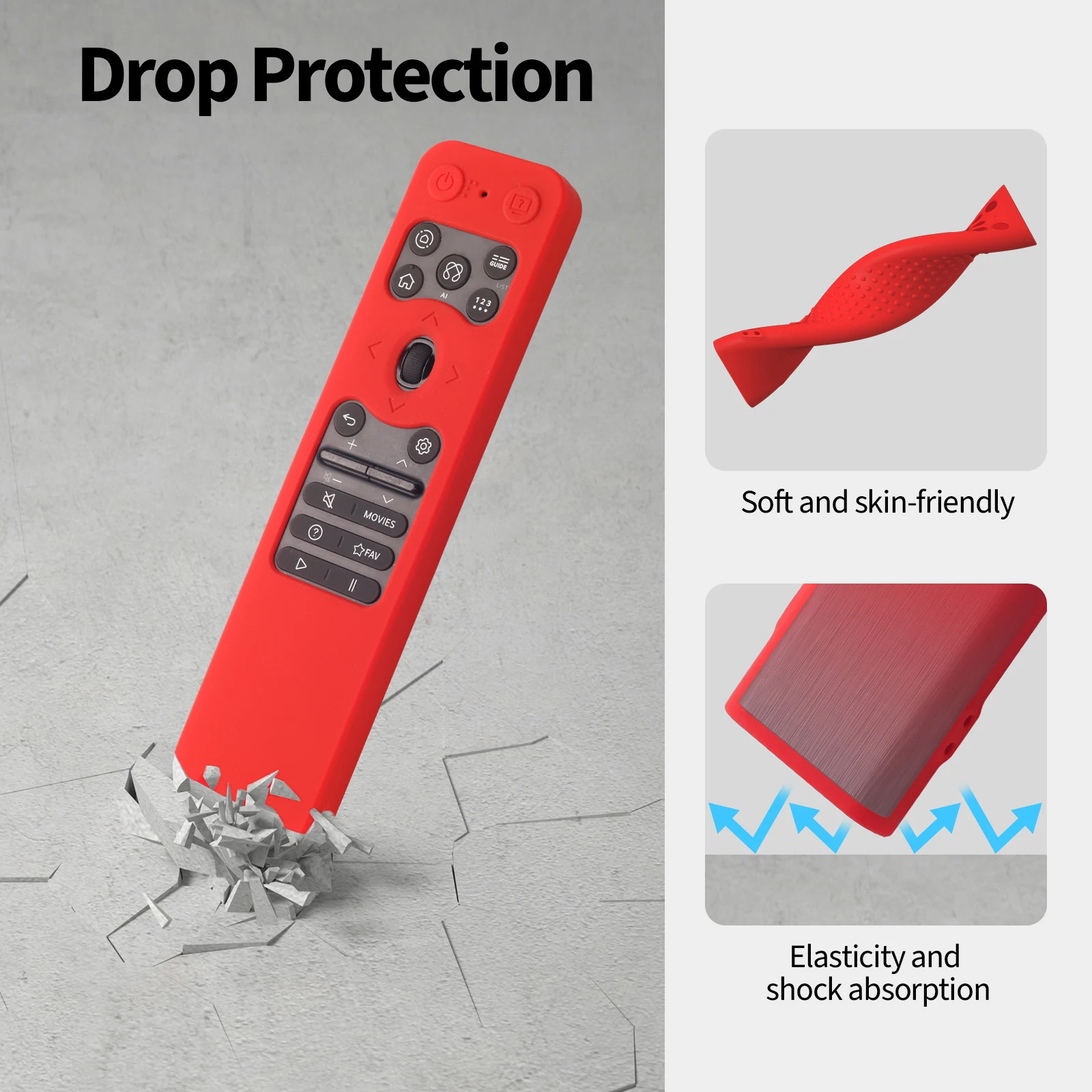 

Silicone case for LG MR25 remote control Compatible with C5/M5/B5/G5 series remote anti-drop and wear-resistant