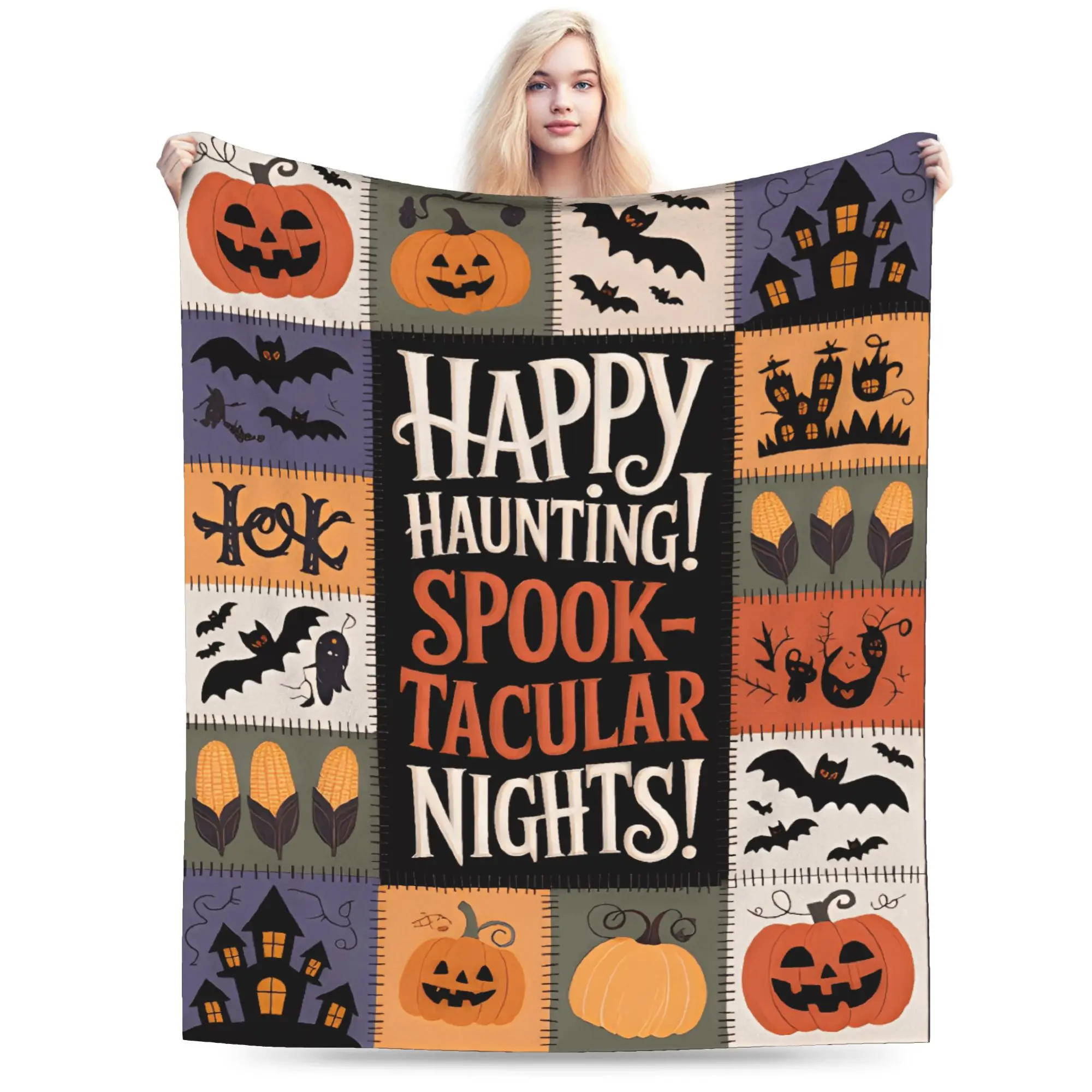 هالوين بطانية جودة سوبر الدافئة مخيف القرع الفراش يلقي الخريف الأطفال الأريكة السرير الأزياء المفرش