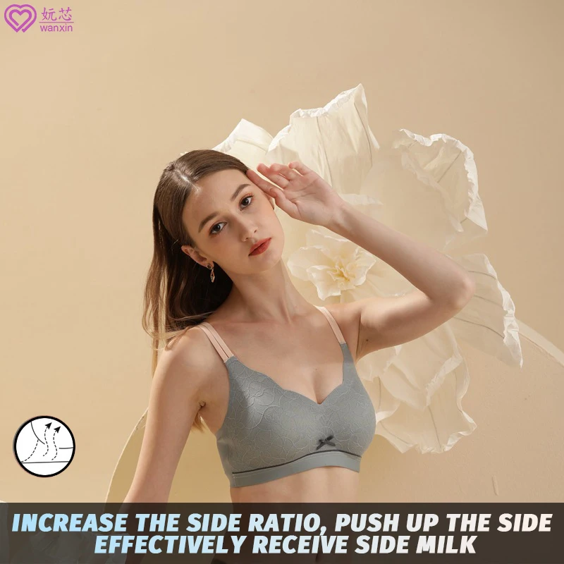 

Women's Unwired Bra One Piece Seamless Beautiful Back Push Up Underwear Lace Breathable Bralette 2022 New Products Free Shipping