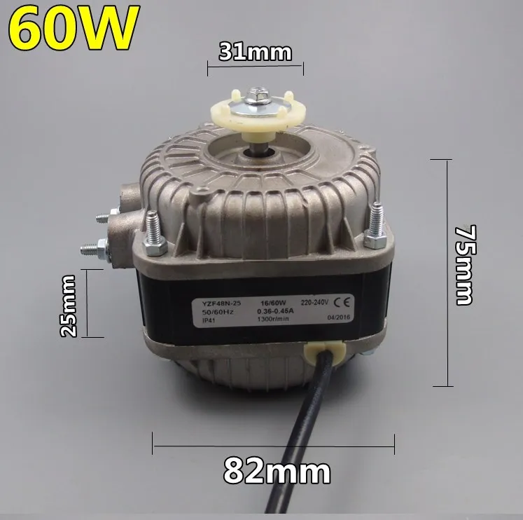 new YZF10-20 30W 40W refrigerator motor fan shaded pole asynchronous freezer fridge cooling fan motor for refrigerator parts