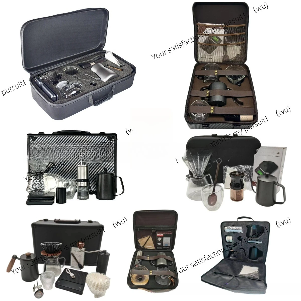 Exquisite hand-brewed coffee set Outdoor portable coffee pot set Exquisite gift box for gifts