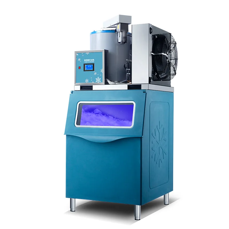 

Commercial Automatic Ice Machine 300kg Large Output Flake Ice Machine Self-service Seafood Flakes