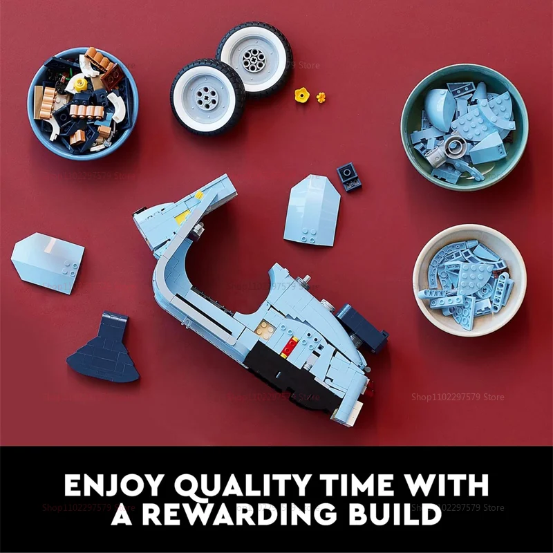 الرومانية عطلة دراجة نارية اللبنات 1106 قطعة سيارة التقنية أطقم منمذجة 10298 هدايا الاطفال الإبداعية MOC البلاستيك الجمعية اللعب #2