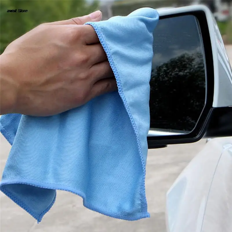 Car Cleaning Microfiber Glass Towel Cloth Towels Wash Window Polishing Absorbent Windshield Cloth 30cmx30cm 1pcs