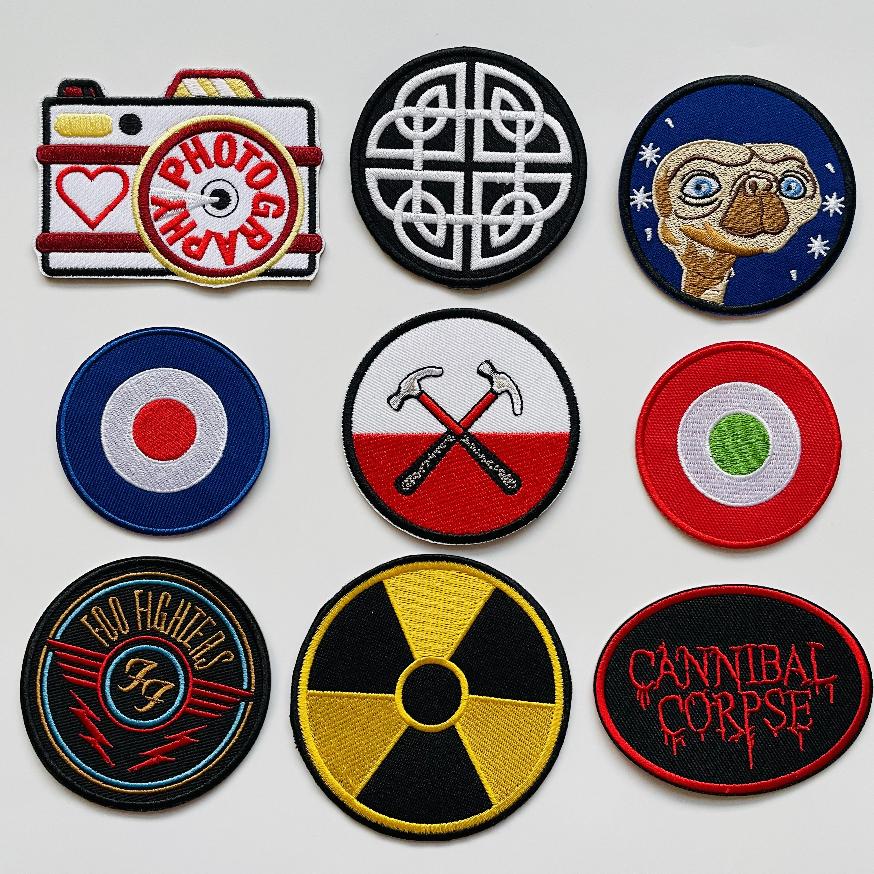 Outdoor Iron On Patches For Clothes Camp Embroidered Patches For Clothing Thermoadhesive Patches On Clothes Stripe Sew On Patch