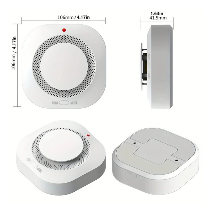 Fotoelektryczny czujnik dymu Czujki pożarowe o wysokiej czułości Bezprzewodowe czujki dymu głośnym alarmem Proste użyciu