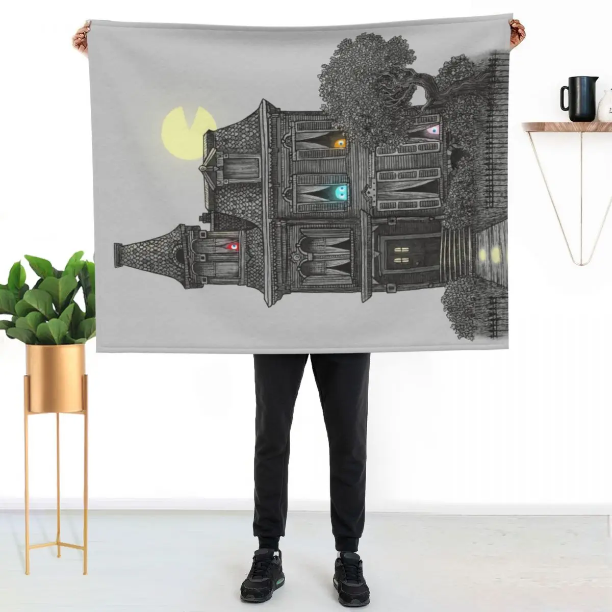 Haunted by the 80's Throw Blanket Moving Thermal Decorative Throw cosplay anime Luxury Thicken Polar Blankets