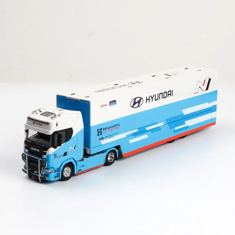 Maxwell 1:64 Scania S730 транспортная машина Zigu Mecha литая под давлением модель прицепа из сплава, игрушка для мальчиков, коллекционный предмет для взрослых.