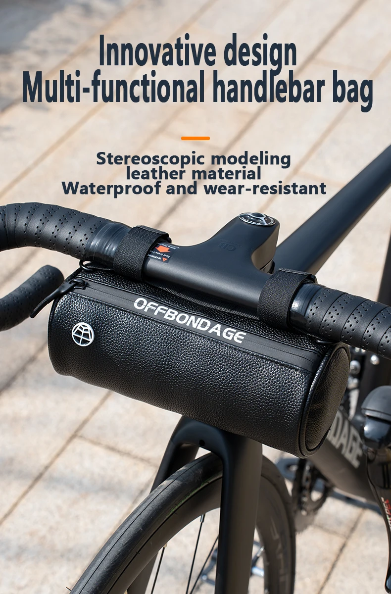 OFFBONDAGE Fahrradtasche Fahrrad-Fronttasche Wasserdichte Lenkertasche Tragbare multifunktionale Umhängetasche Fahrradzubehör – Detail 1