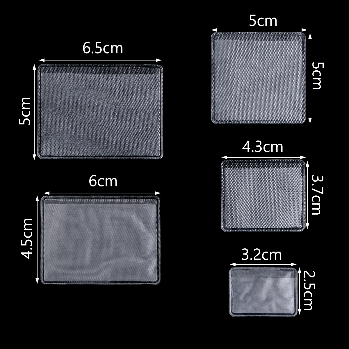 16-20pcs Necklace Chain Adhesive Pouch Self-Adhesive Pockets for Necklace Display Cards Clear Jewelry Bag Loose Supplies – Detail 1