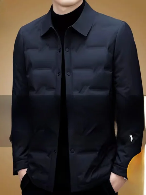 

Pierre Cardin Men's Lightweight ort Du down Jaet Warmth Busin Sle Polyester Fabric Anti-Wind Design Autumn Winter ...