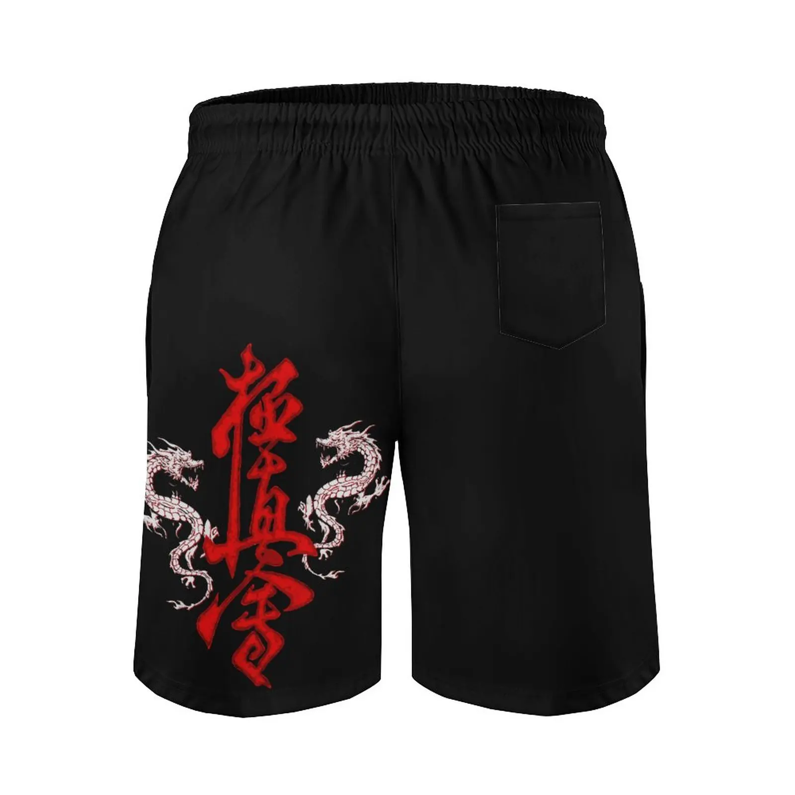 Pantalones de playa informales de Anime, camiseta de Karate Kanji, Dragons Sensei, transpirable, secado rápido, Vintage, ajustable